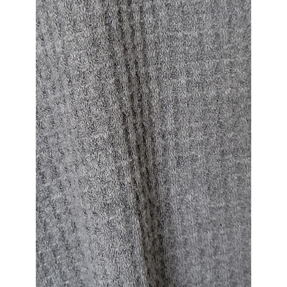 Free People Women's Oversized Waffle Knit Long Sleeve Thermal Top Small Grey‎ - Picture 8 of 10